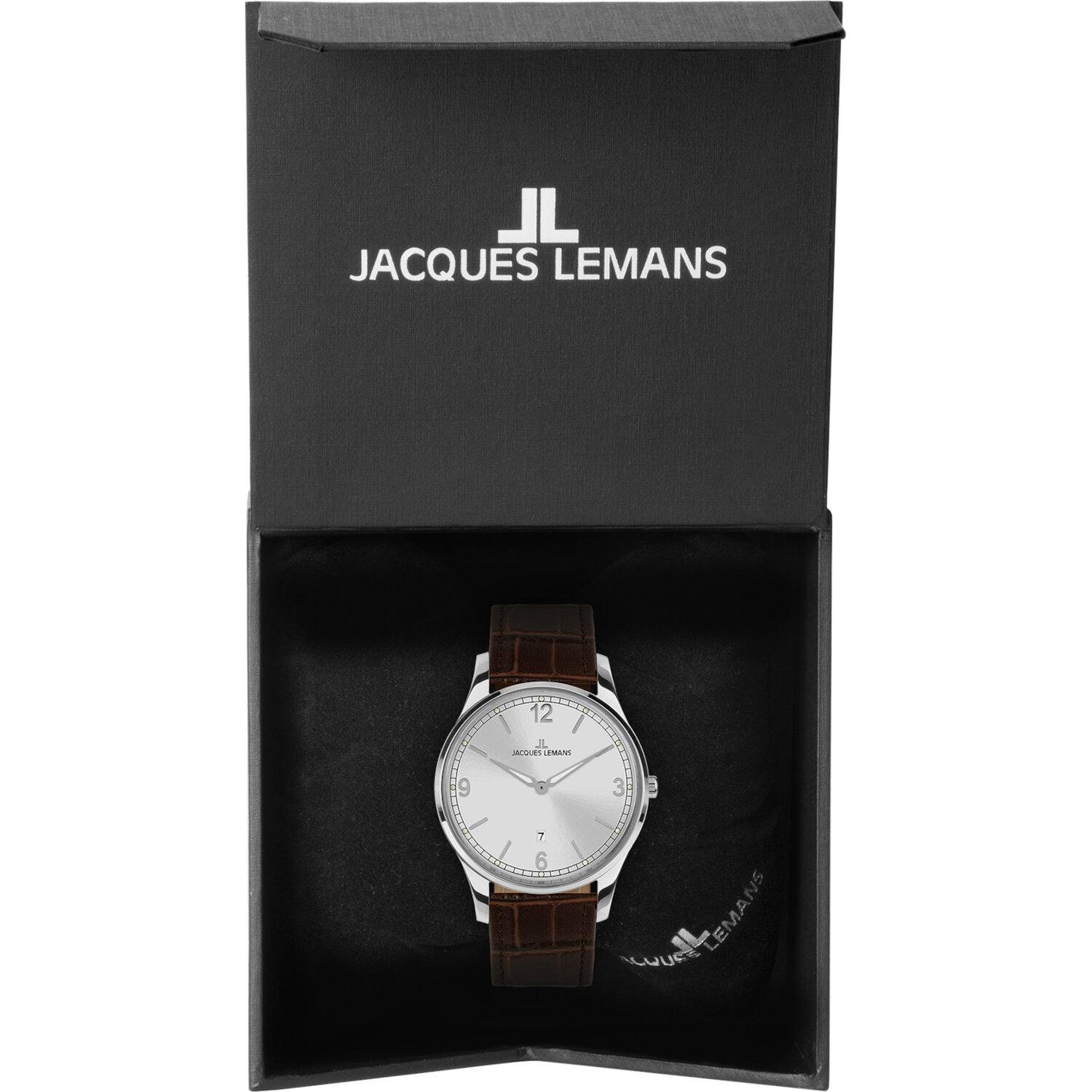 Reloj Jacques Lemans 1-2128B London Fechador a las 6 en punto-Café