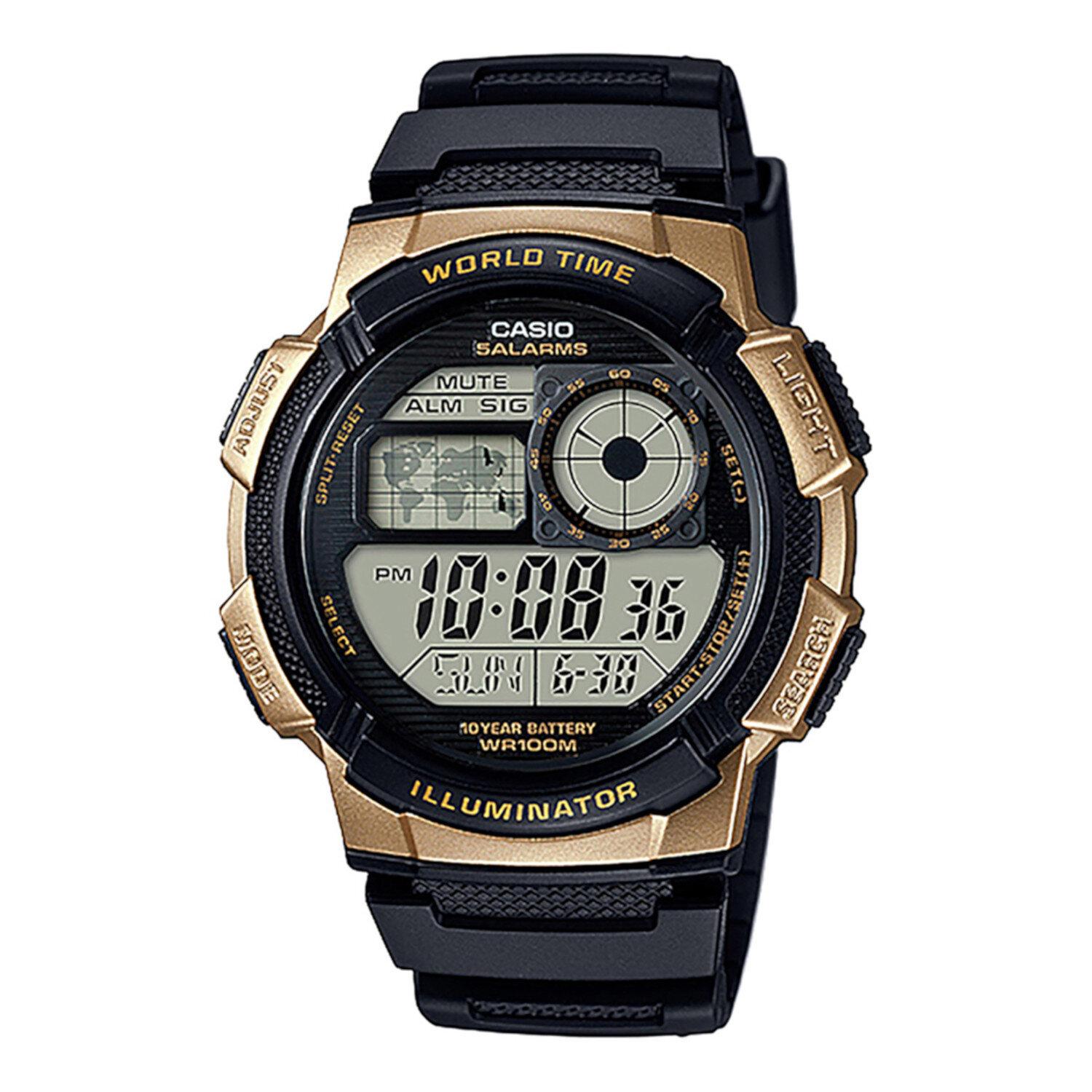 Casio world time outlet illuminator