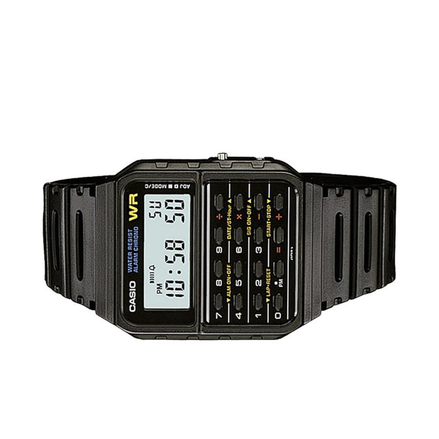 Reloj CASIO CA-53W-1Z Calculadora Hora Dual-Negro