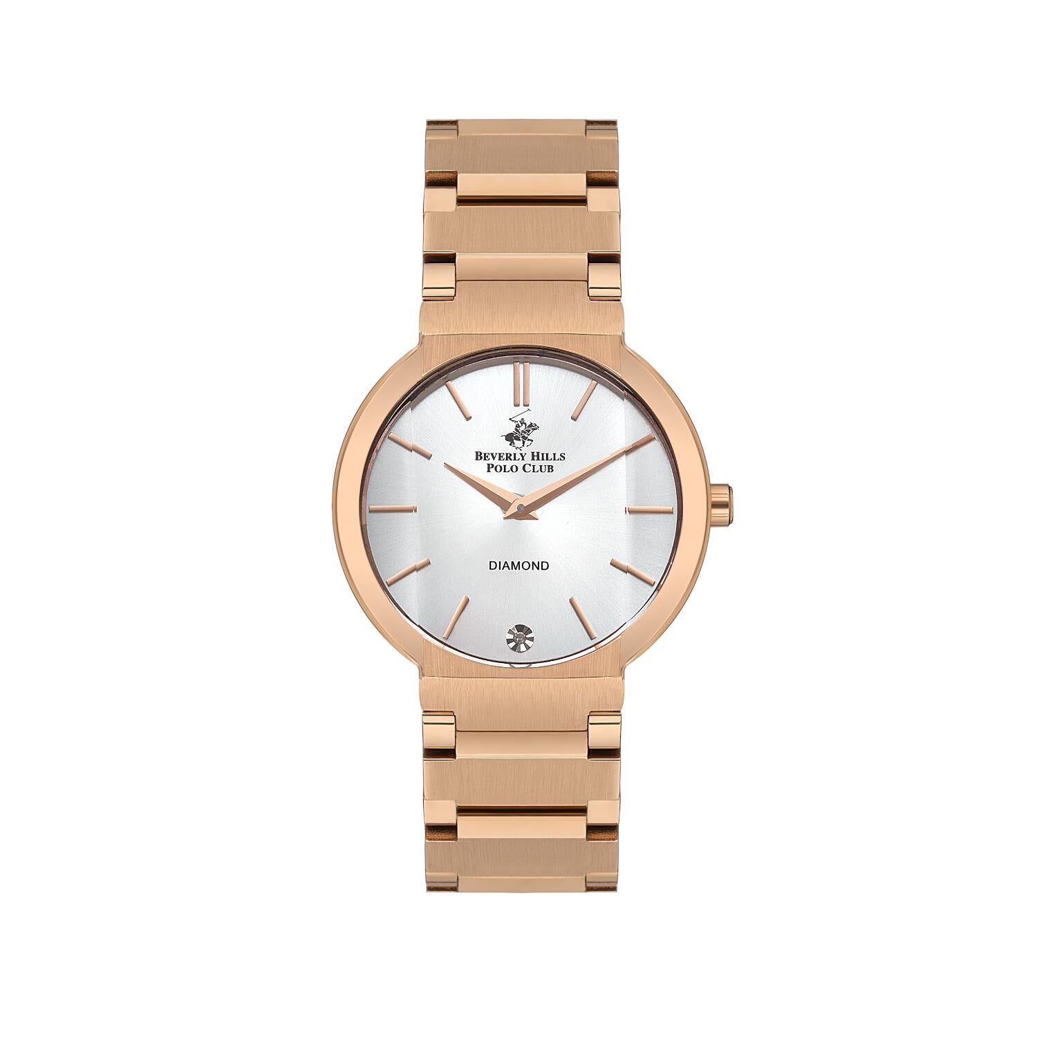 Reloj Beverly Hills Polo Club Ladies Diamond-Oro Rosa