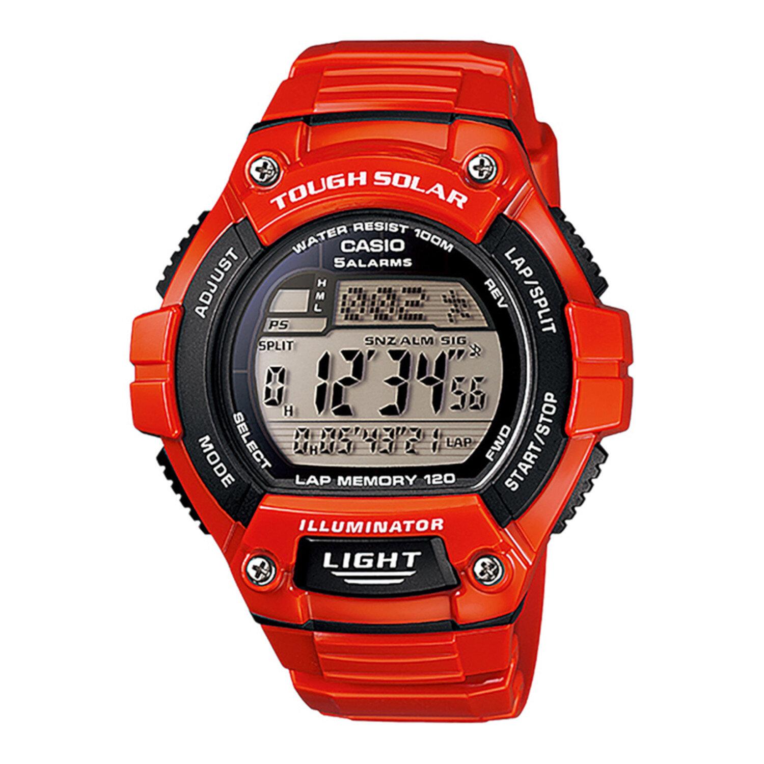 Reloj CASIO W-S220C-4AVCF Tough Solar Lap Memory 120-Rojo – Watch2gomx