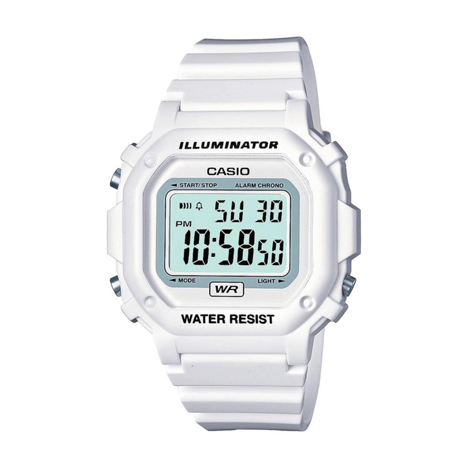 Reloj CASIO F 108WHC 7BCF Classic Illuminator Blanco Watch2gomx