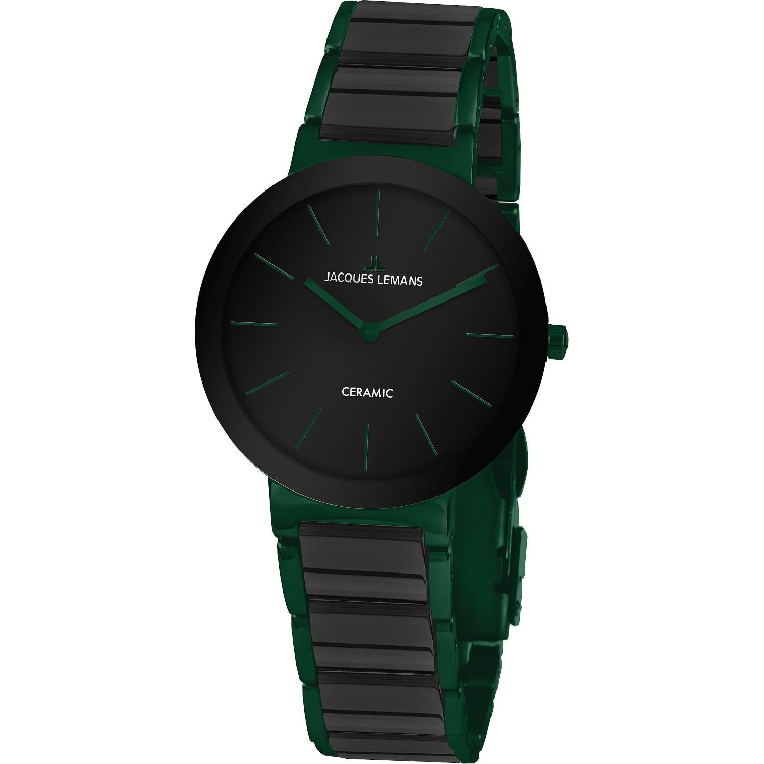 Vendesi Jacques Lemans 42-8K Armbanduhr Monaco Grün/Schwarz Vendesi Jacques Lemans 42-8K Armbanduhr Monaco Grün/Schwarz