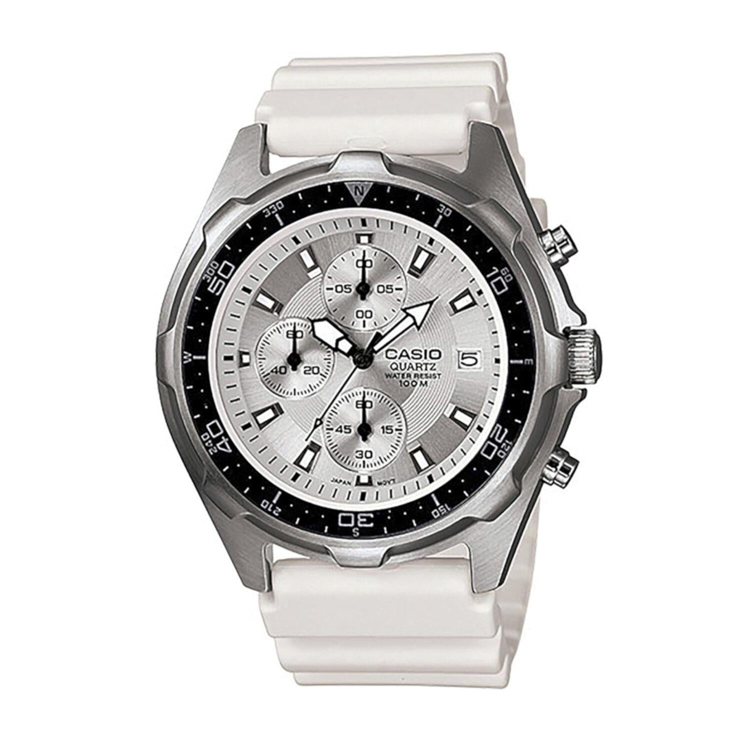 Reloj CASIO AMW-380-7AVCR Classic Cronógrafo-Blanco – Watch2gomx