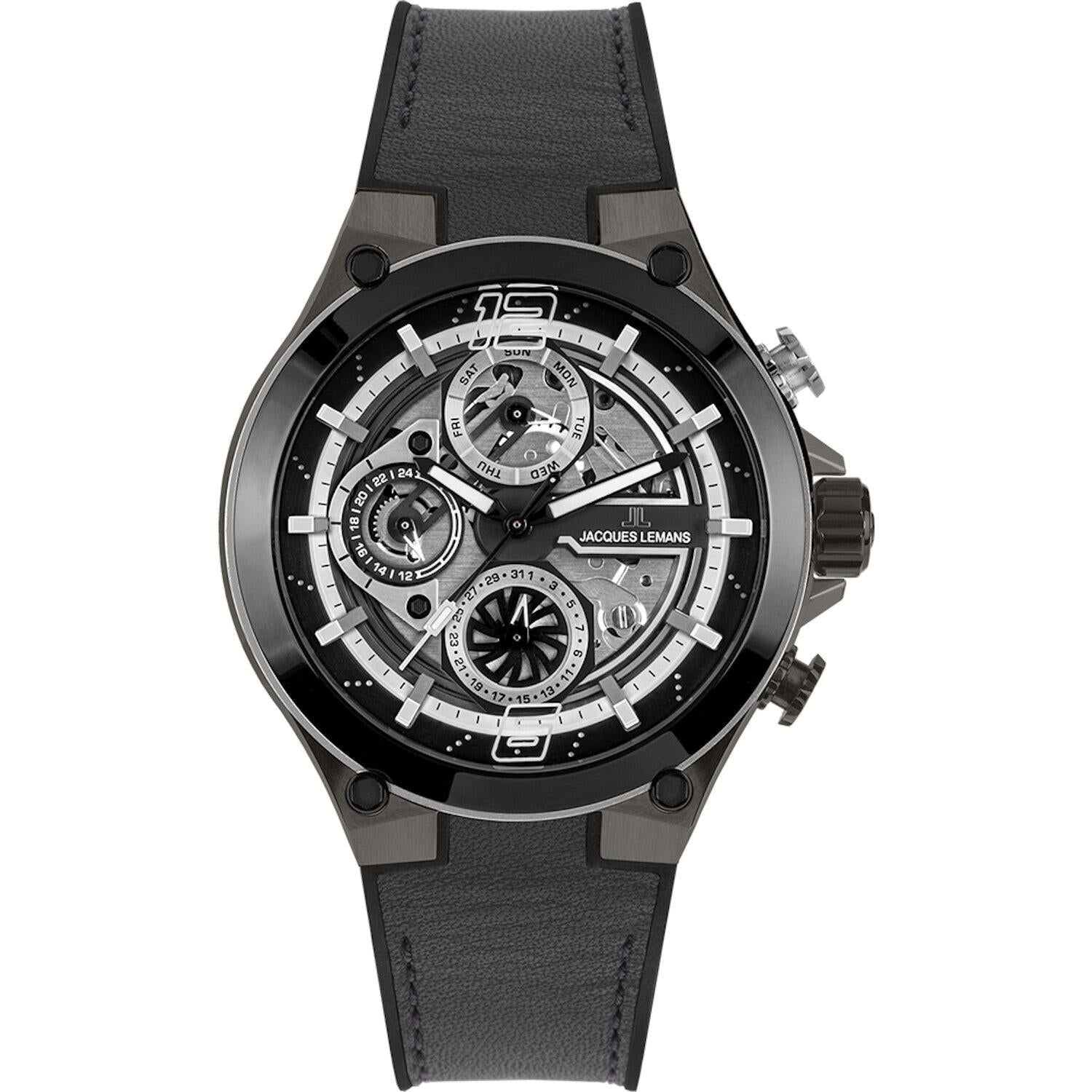 JACQUES LEMANS Analogico mid-31352, Nero, striscia