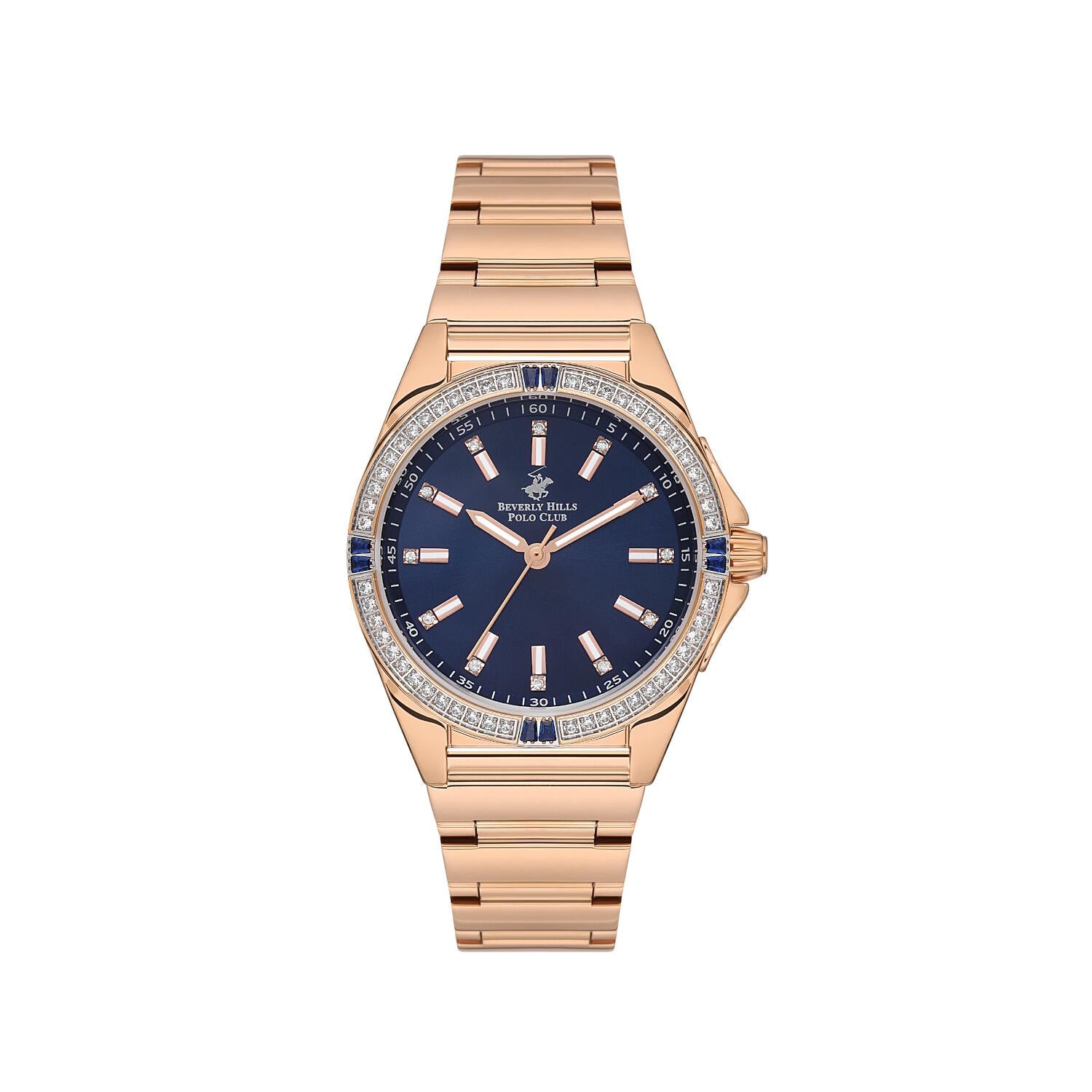 Reloj Beverly Hills Polo Club Ladies Vestir-Oro Rosa