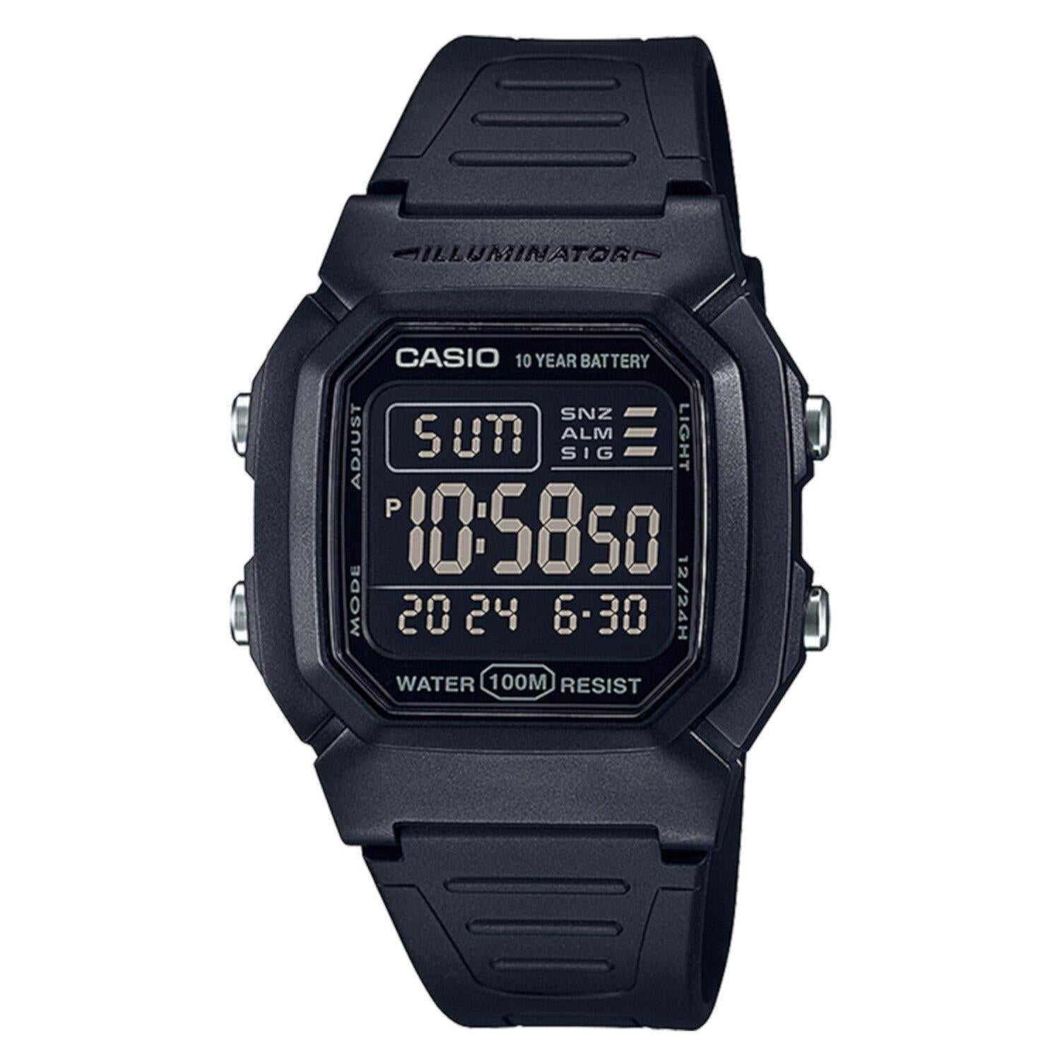 Reloj CASIO W-800H-1BVCF Illuminator Retro Dual Time(Doble Hora