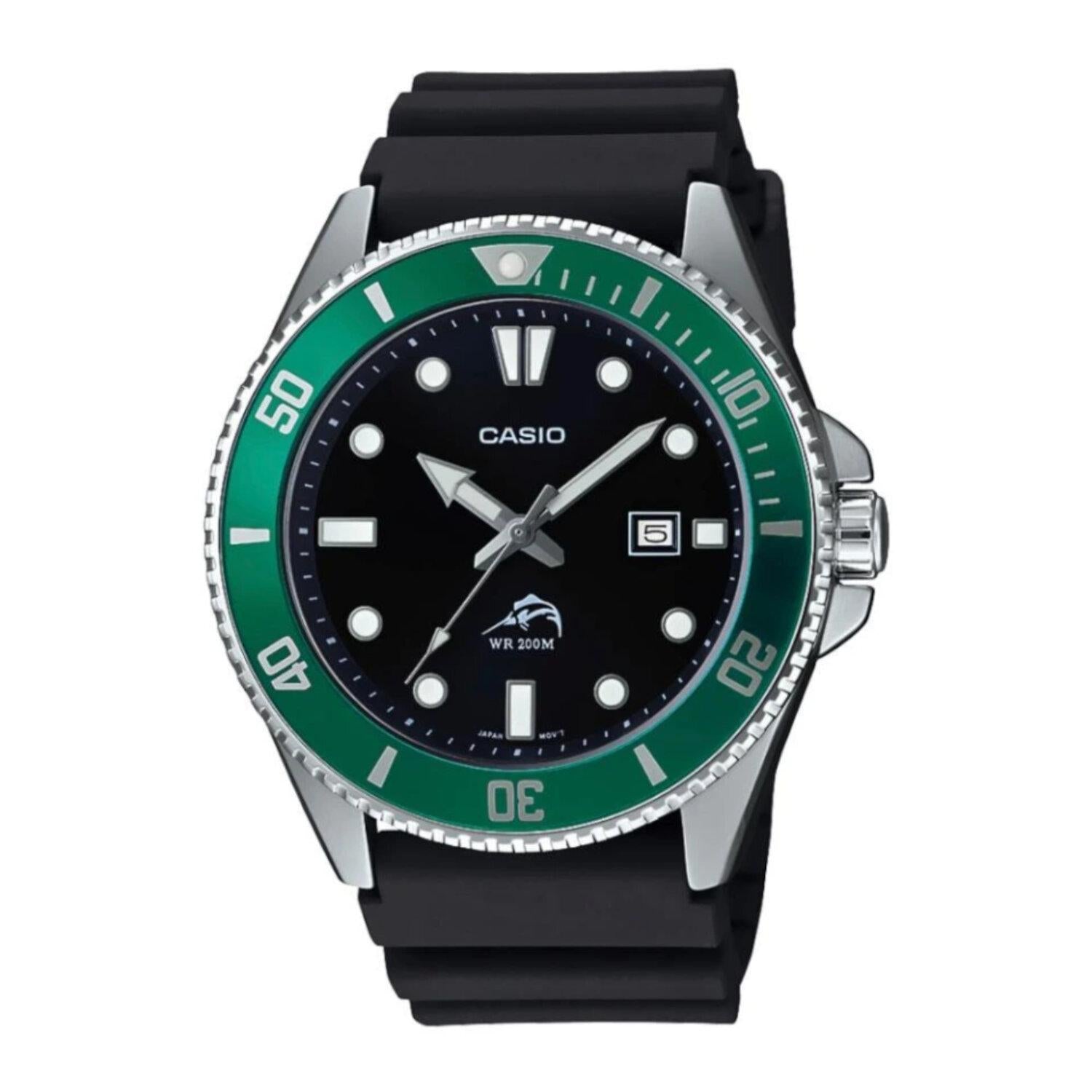 Reloj Casio MDV 106B 1A3VCF Marlin con Bisel giratorio Verde Watch2gomx