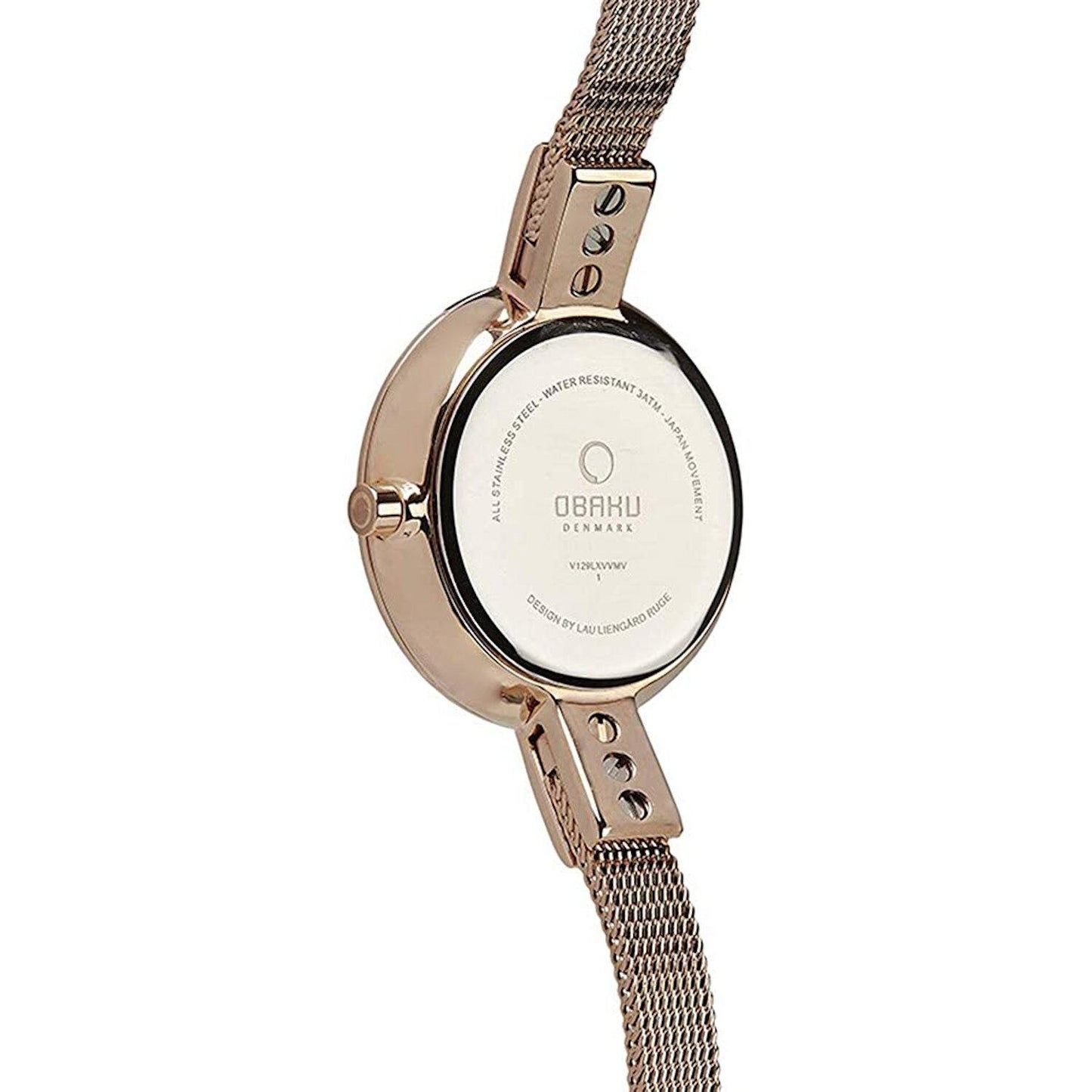 Reloj Obaku Denmark V129LXVVMV1 Ladies Classic-Oro Rosa