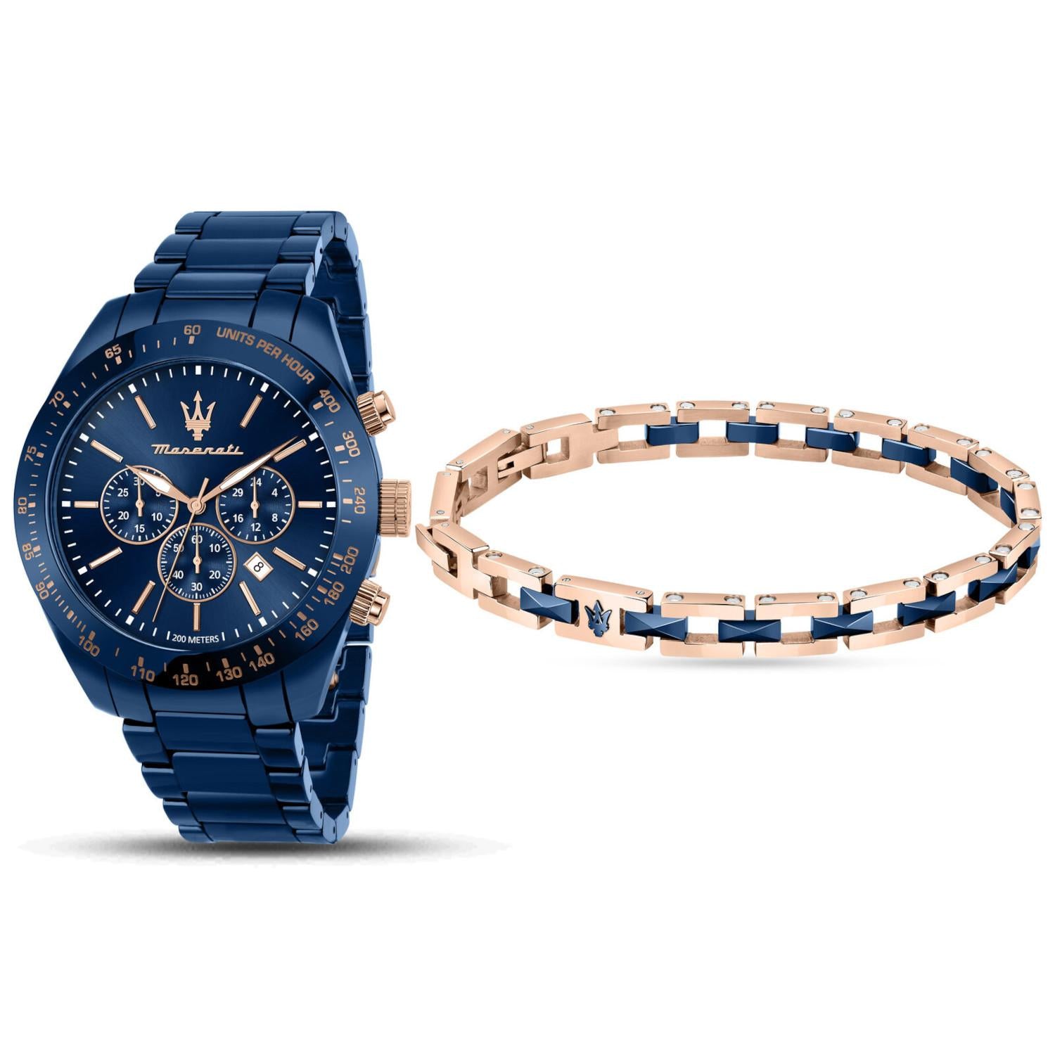 Reloj Maserati Traguardo Azul Ceramic Hombre Cronógrafo R8873650002