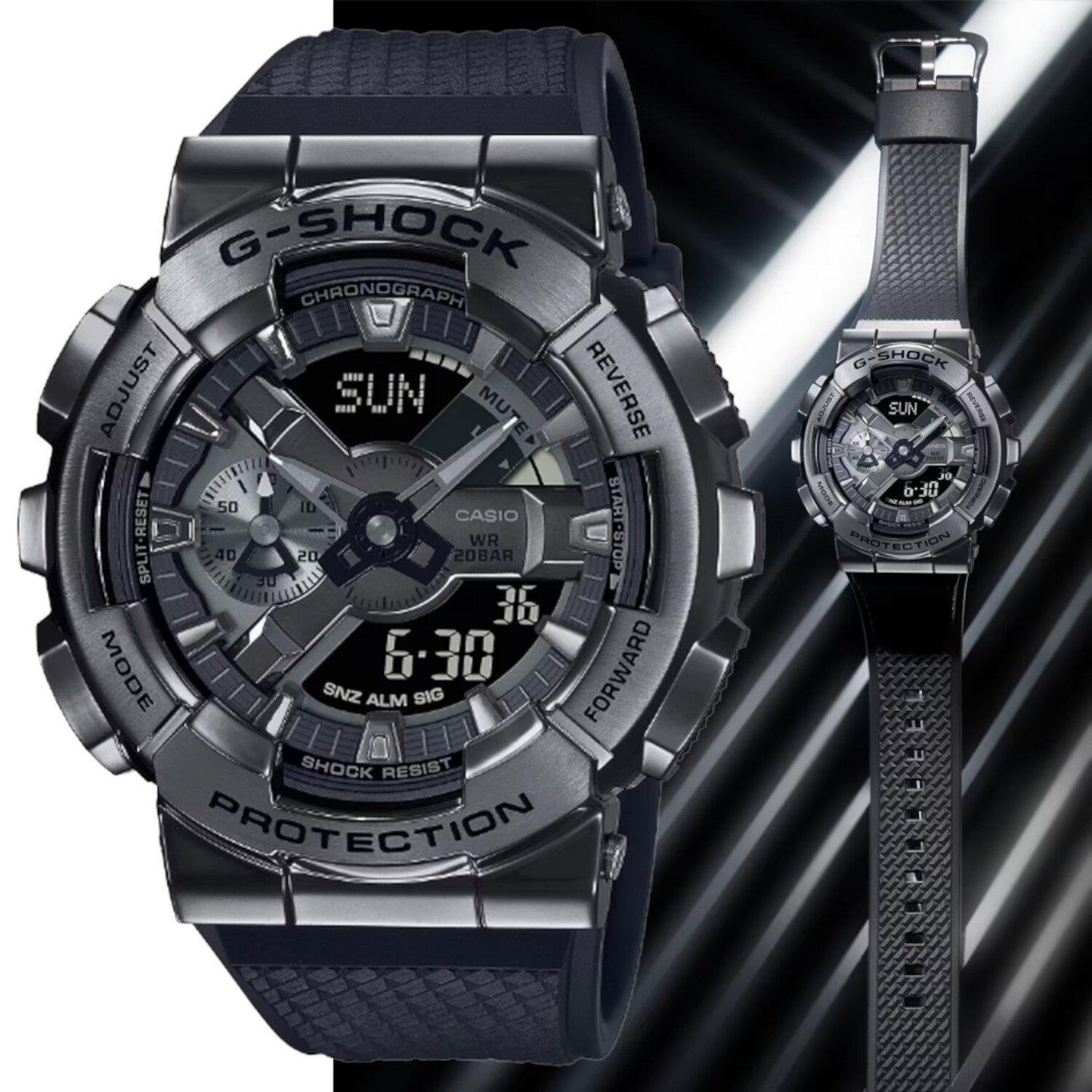 Reloj Casio GM-110BB-1ACR G-Shock Multifunción-Acero