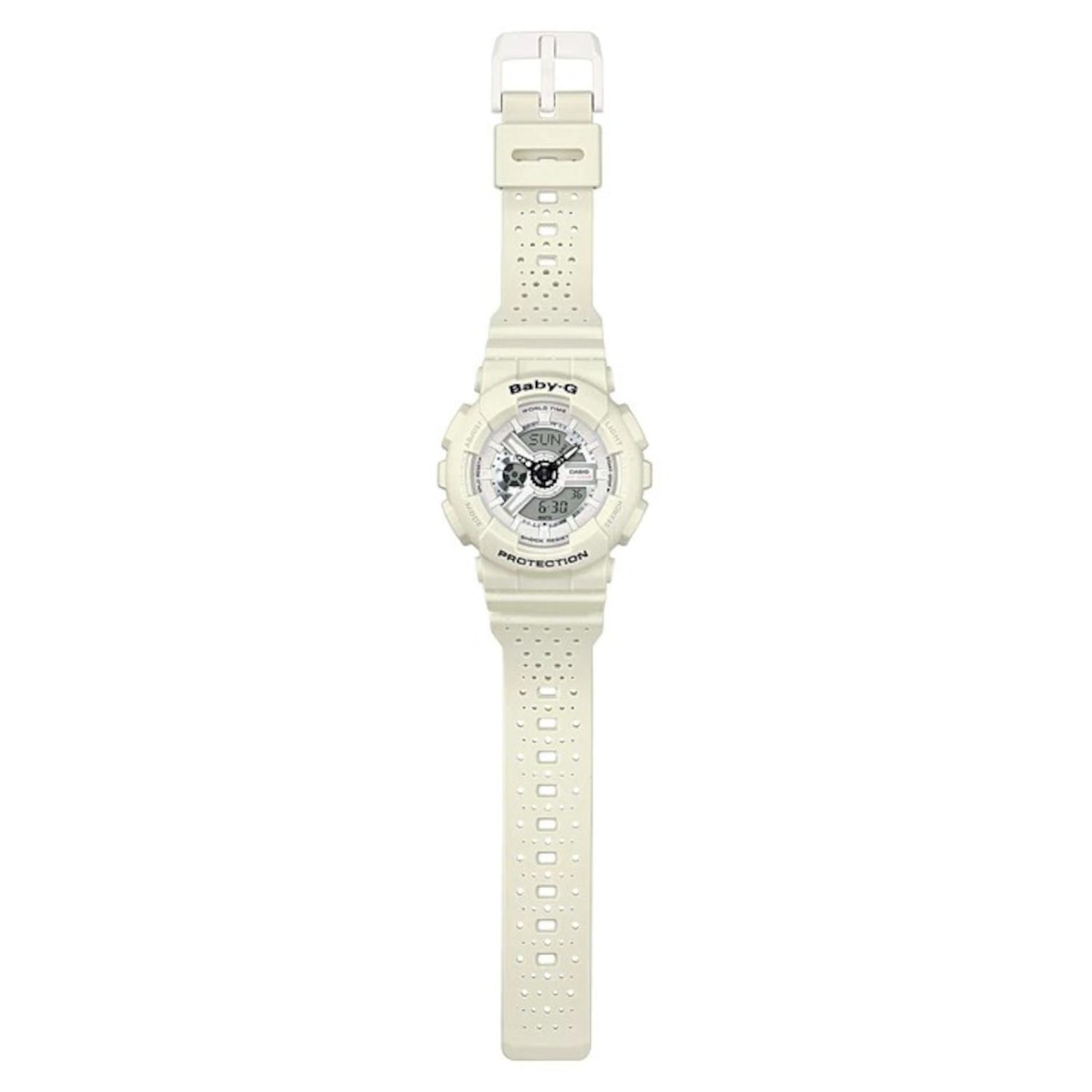 Reloj CASIO BA-110PP-7ACR Baby-G Worl Time-Blanco
