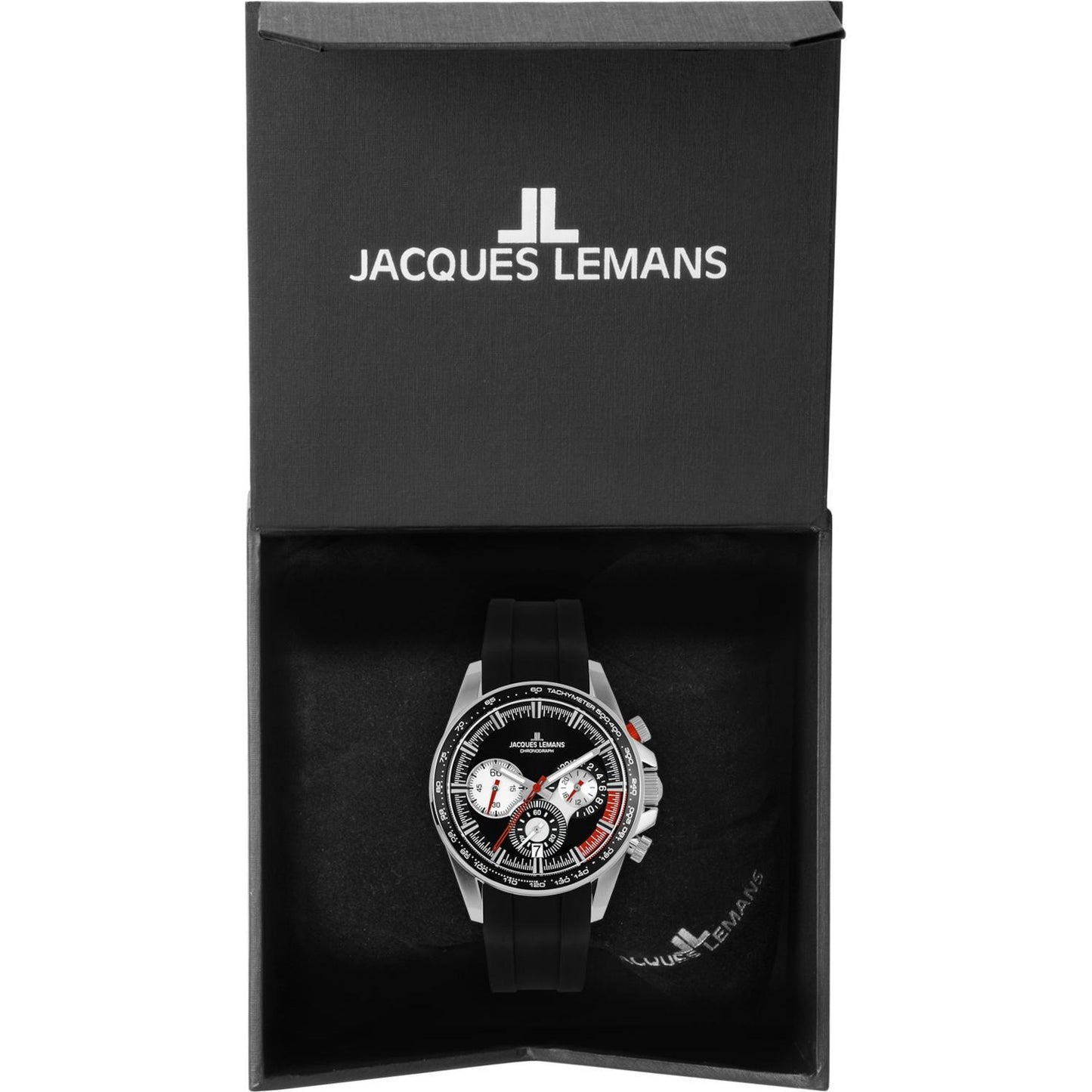 Reloj Jacques Lemans 1-2127A Liverpool Cronógrafo-Negro