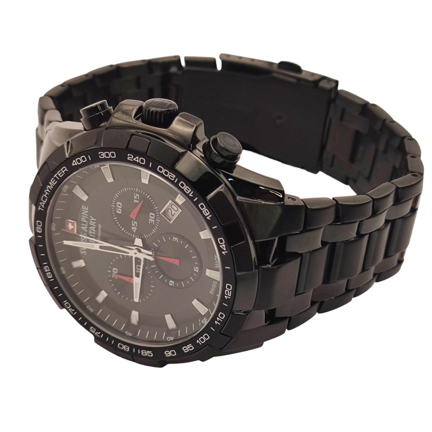 Reloj SWISS ALPINE MILITARY 7043.9177SAM Star Fighter Classic-Negro