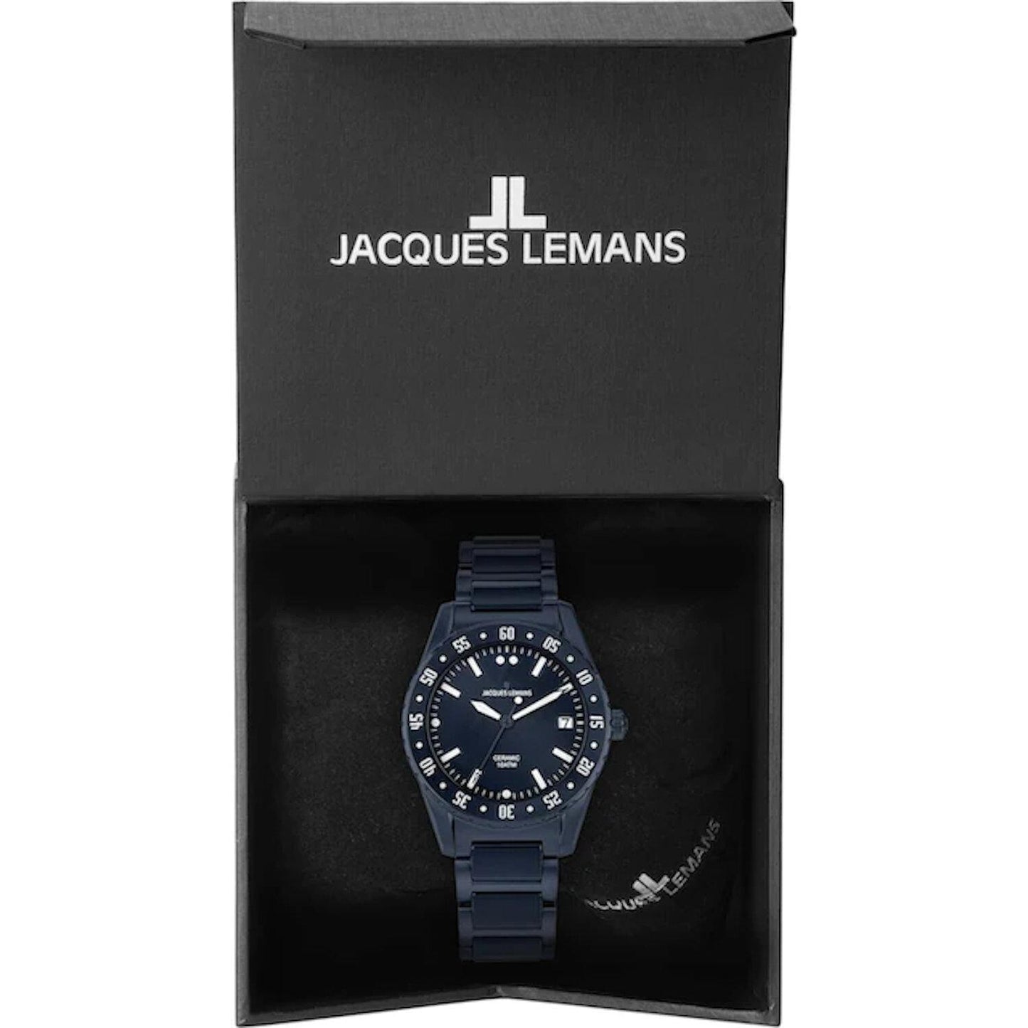 Reloj Jacques Lemans 42-10E Men´s Con fecha-Negro