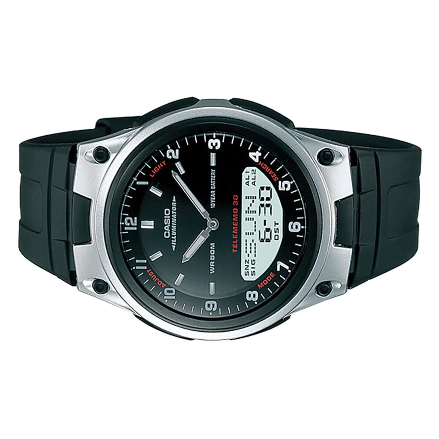 Reloj CASIO AW-80-1AVCF ILLUMINATOR 10 Year Battery-Negro – Watch2gomx