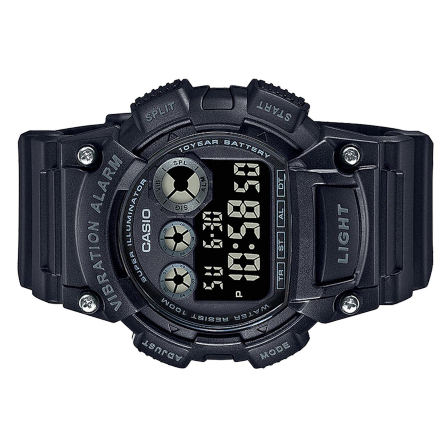 Reloj Casio W-735H-1BVCF 10 Year Battery Alerta Vibratoria-Negro