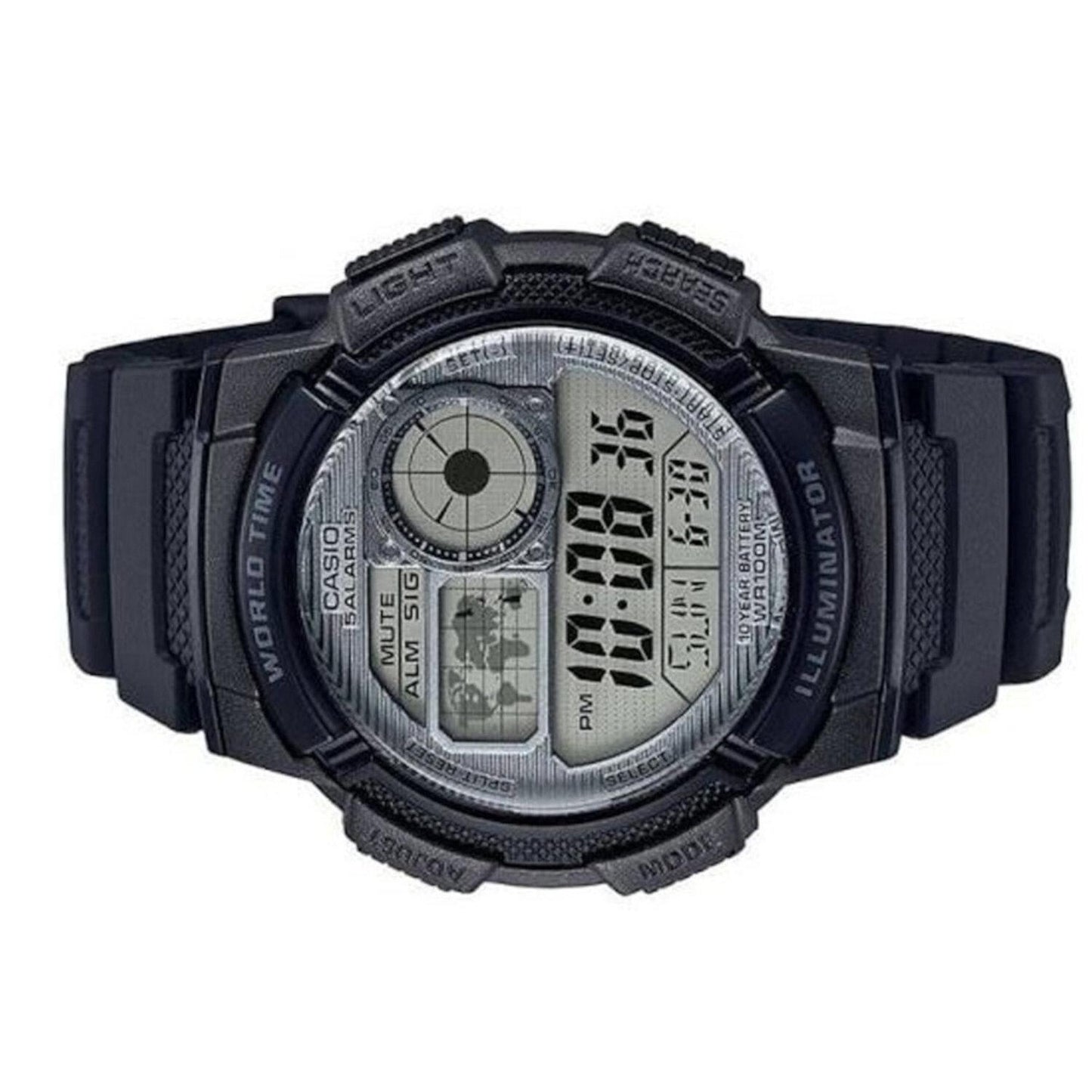 Reloj CASIO AE-1000W-7AVCF World Time ILLUMINATOR-Negro