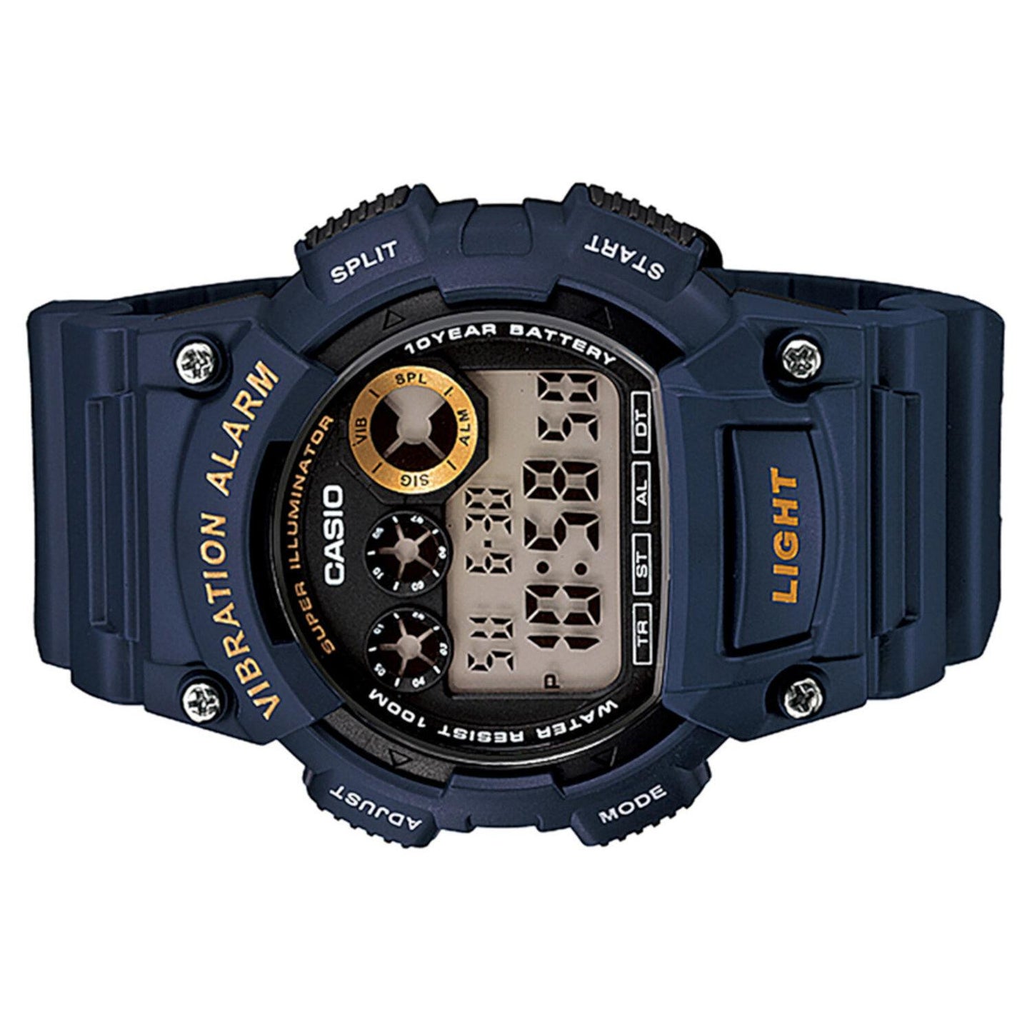 Reloj CASIO W-735H-2AVCF 10 Year Battery Alerta Vibratoria-Azul