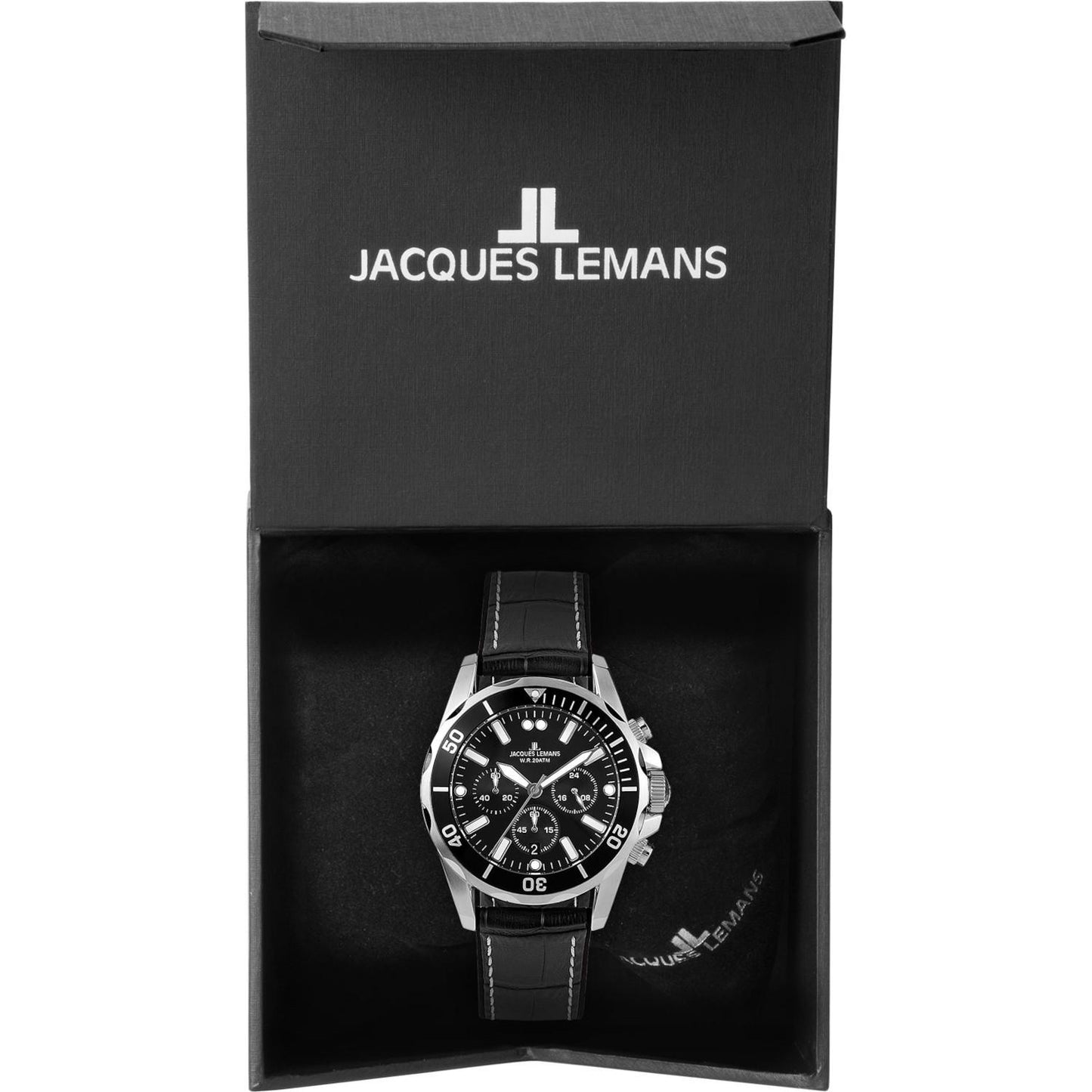 Reloj Jacques Lemans 1-2091A Liverpool Cronógrafo-Negro