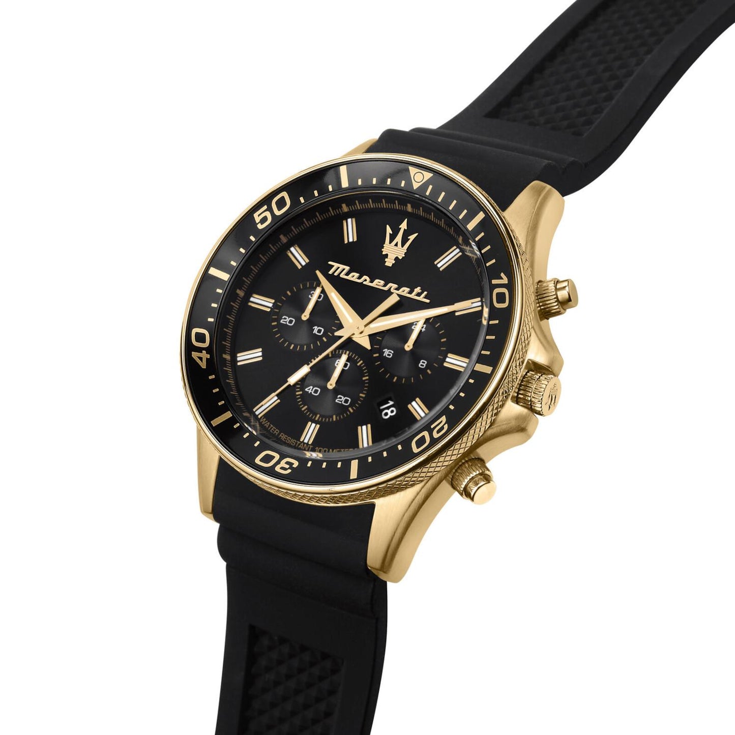 Reloj Maserati R8871640001 Sfida Cronógrafo-Negro