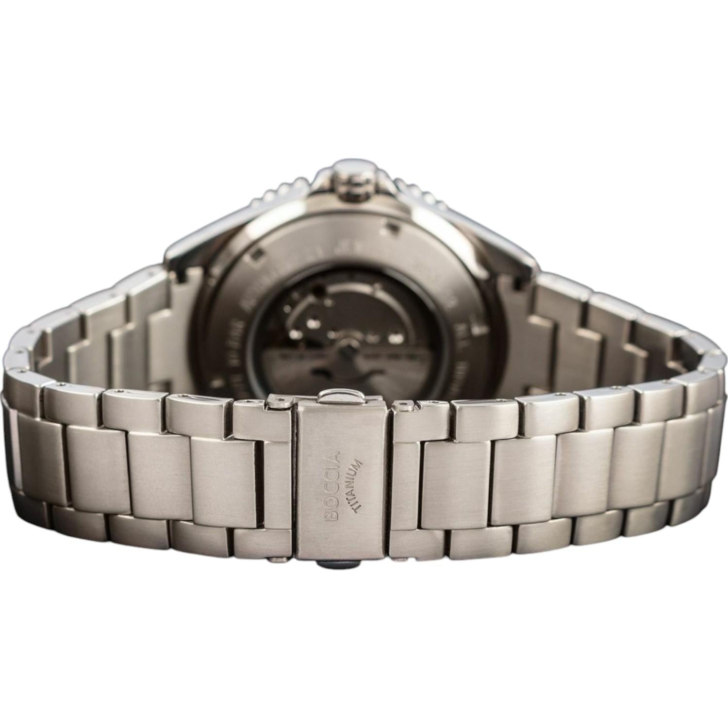 Boccia Classico 3653-02 – Orologio Uomo In Titanio, Quadrante Verde, Vetro Zaffiro, 10 Bar, Quarzo