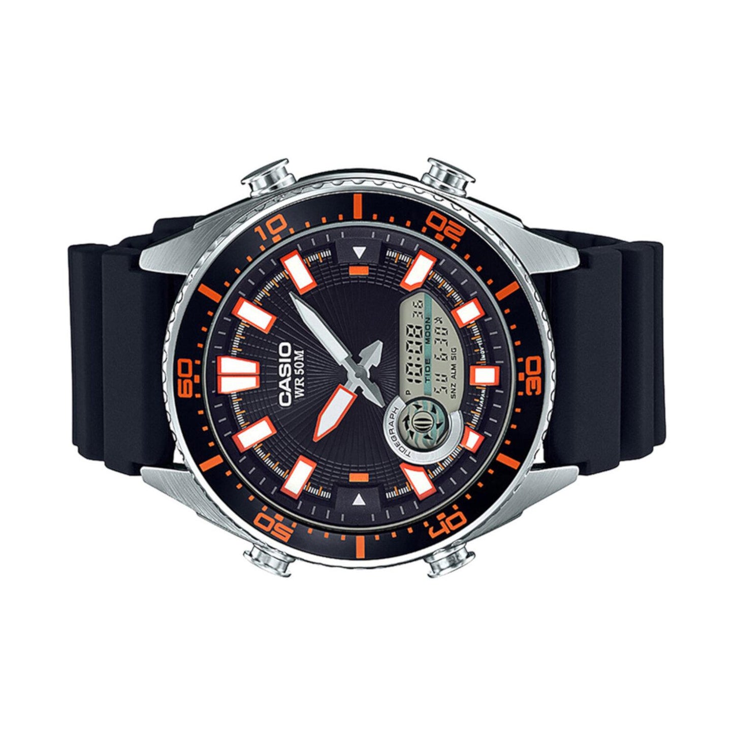 Reloj CASIO AMW-720-1AVCF Outgear Grafico de Mareas-Negro