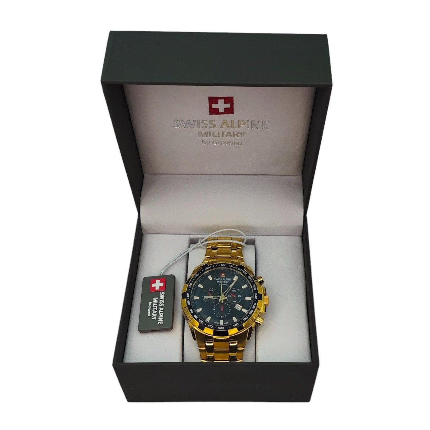 Reloj SWISS ALPINE MILITARY 7043.9117SAM Star Fighter Classic-Dorado