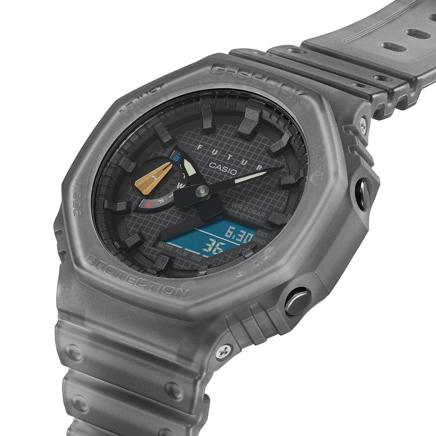 Reloj Casio GA-2100FT-8ACR G-Shock Multifunción-Gris