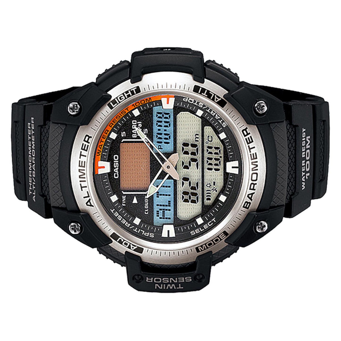 Reloj CASIO SGW-400H-1BVCF Out Gear Doble Sensor-Negro