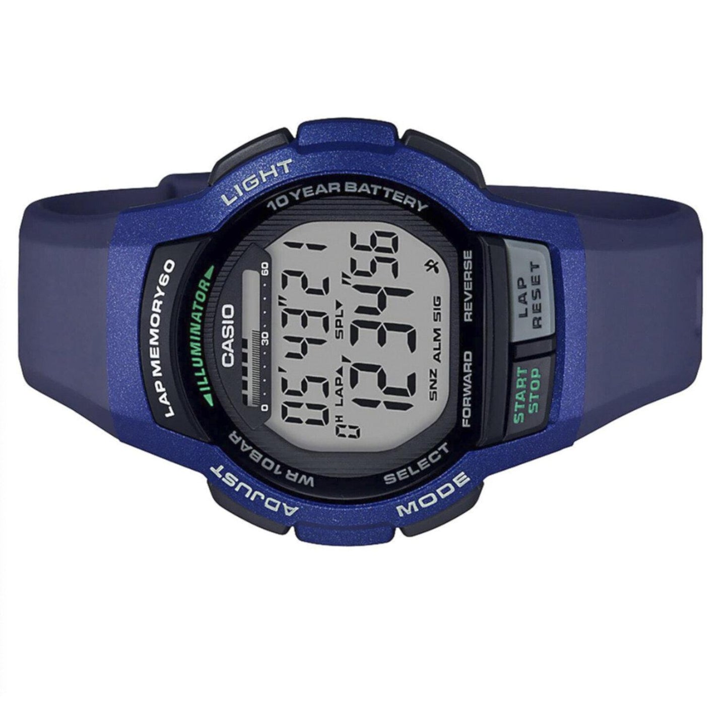 Reloj CASIO WS-1000H-2AVCF Illuminator Lap Memory 60-Azul