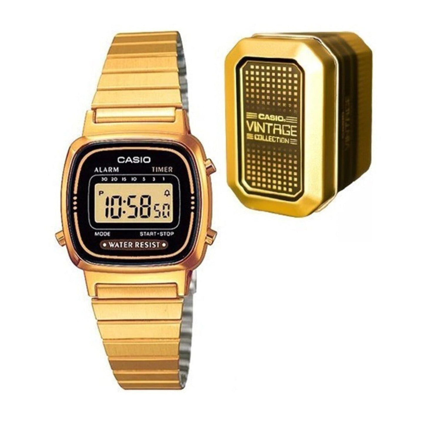 Reloj CASIO LA670WGA-1VT Vintage Retro-Dorado