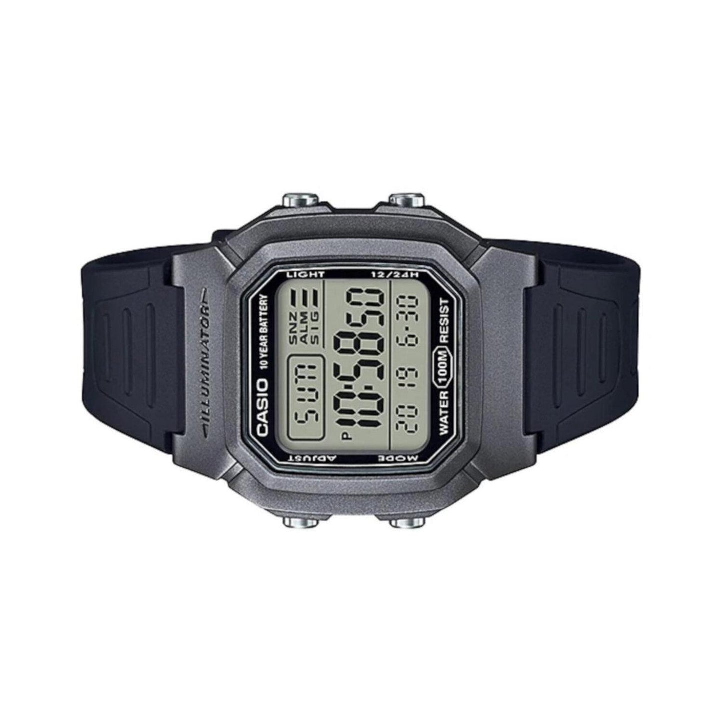 Reloj CASIO W-800HM-7AVCF Illuminator Retro Dual Time(Doble Hora)-Negro