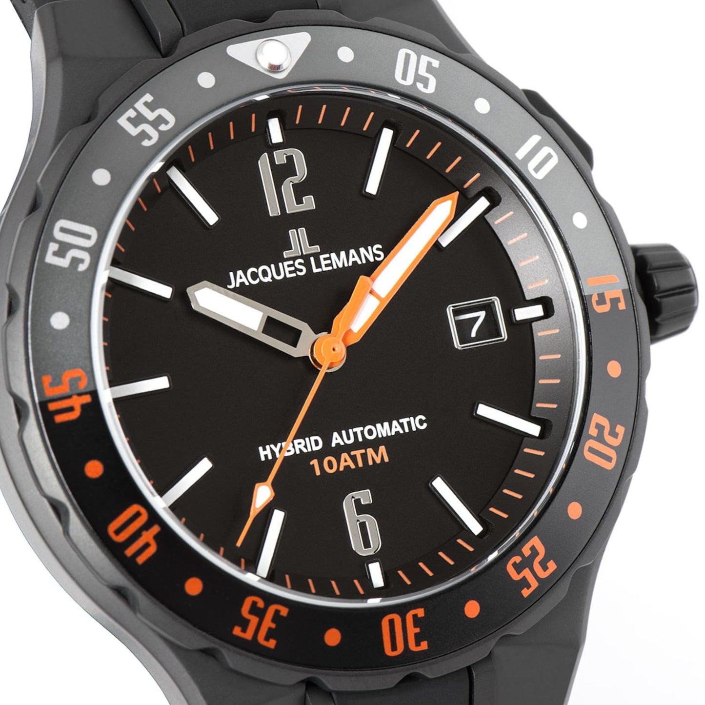 Reloj Jacques Lemans 1-2109D Hybromatic Híbrido automático-Negro