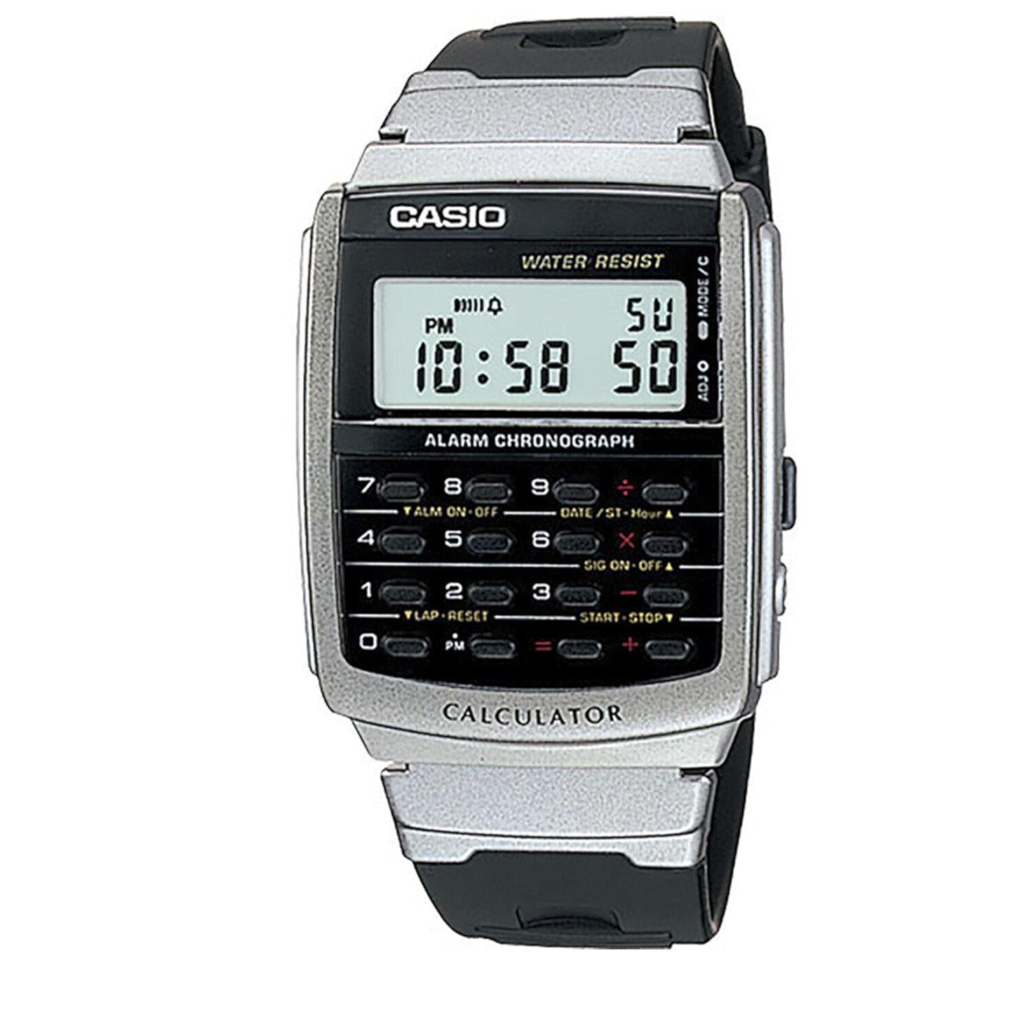 Reloj Casio calculadora negro resina