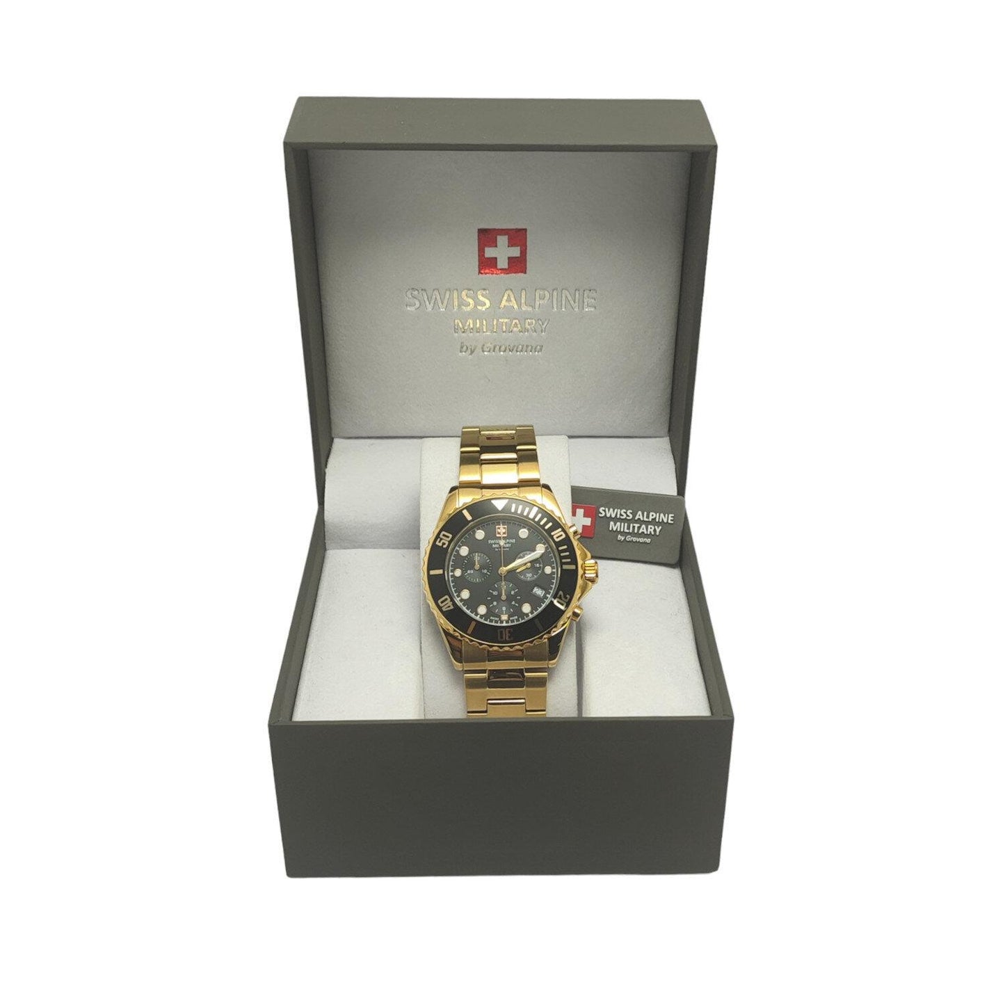 Reloj SWISS ALPINE MILITARY 7053.9117SAM Master Diver Chrono Classic-Dorado