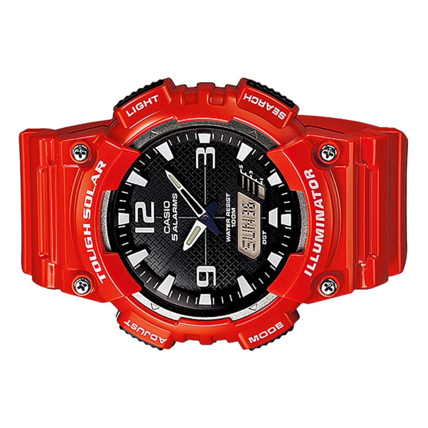 Reloj Casio AQ-S810WC-4AVCF Tough Solar World Time-Rojo