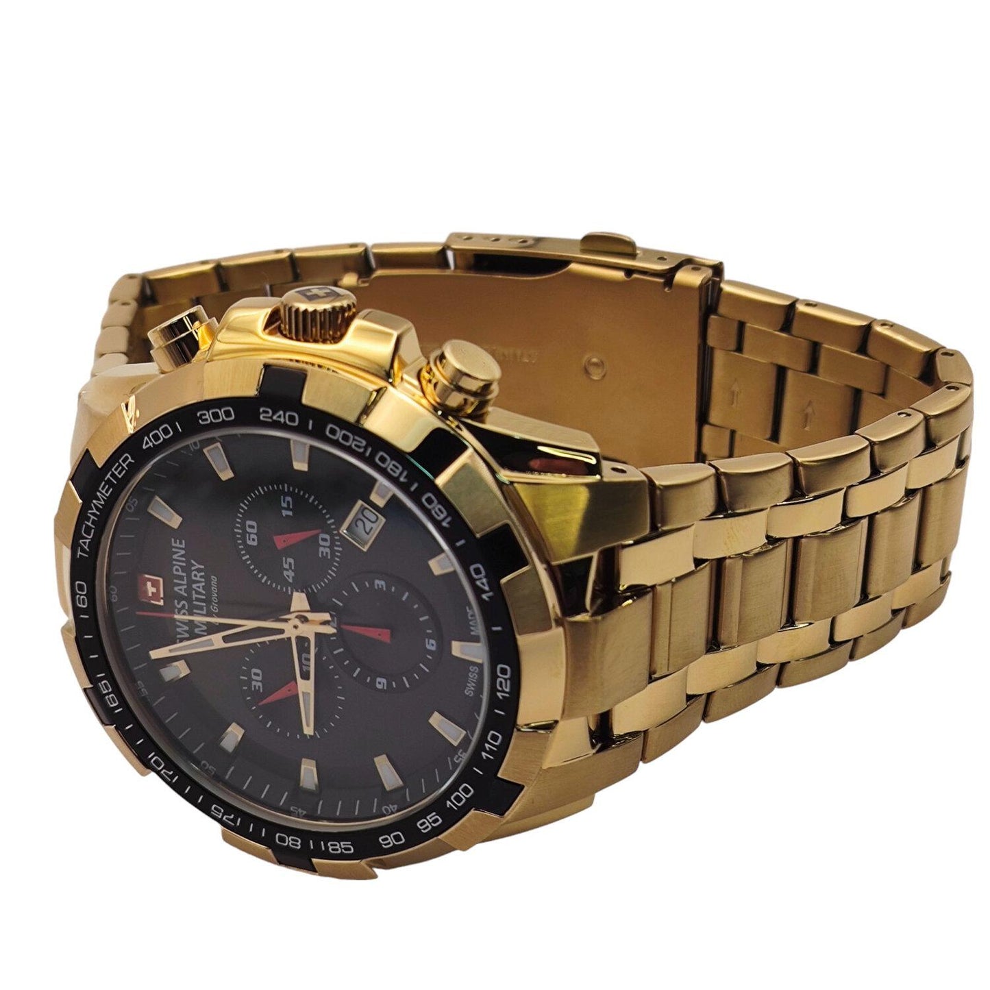 Reloj SWISS ALPINE MILITARY 7043.9117SAM Star Fighter Classic-Dorado