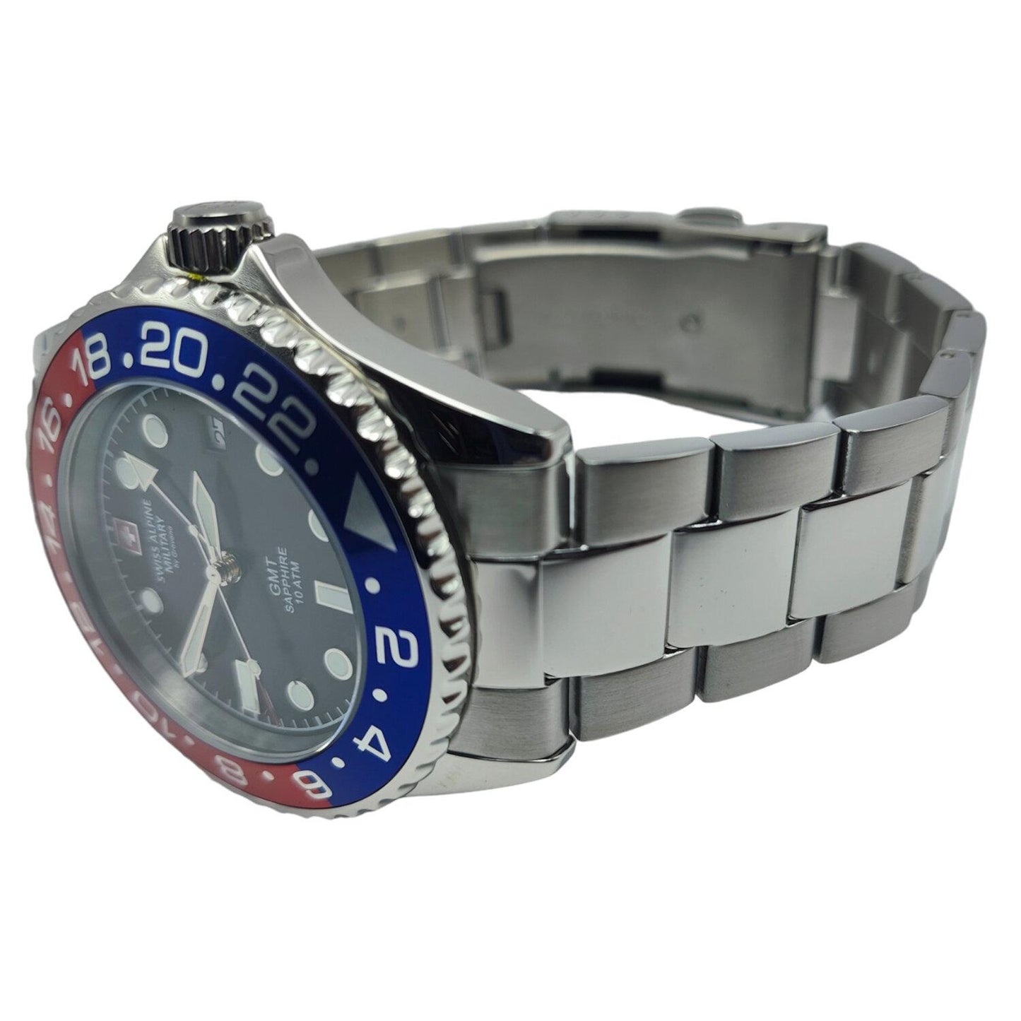 Reloj SWISS ALPINE MILITARY 7052.1131SAM Master Diver GMT Classic-Azul