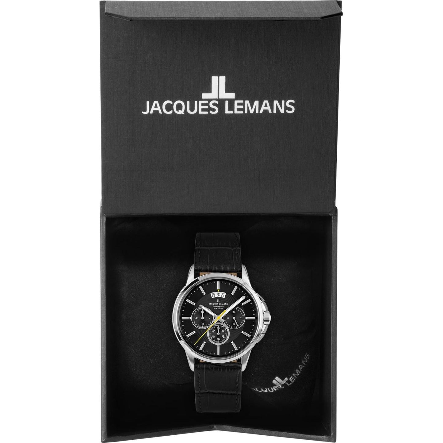 Reloj Jacques Lemans 1-1542A Sydney Cronógrafo-Negro